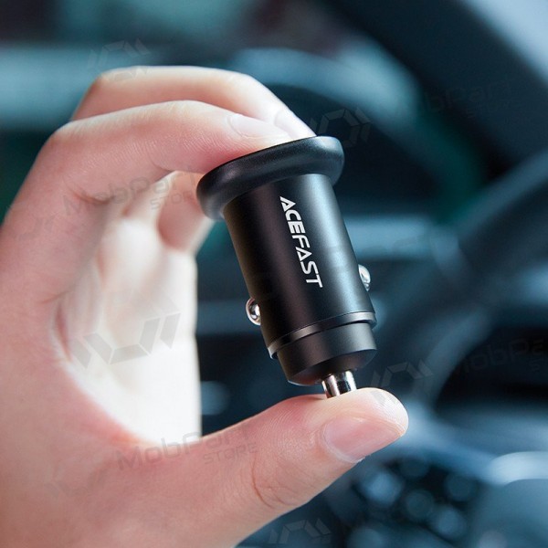 Carregador automobilinis Acefast B1 Mini 38W USB-C+USB-A preto