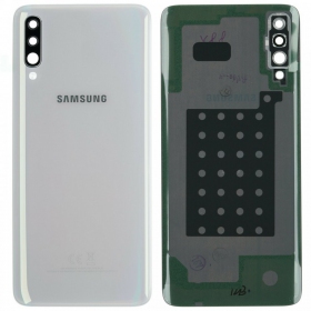 Samsung A705 Galaxy A70 2019 tampa traseira da bateria (branco) (usado grade B, original)