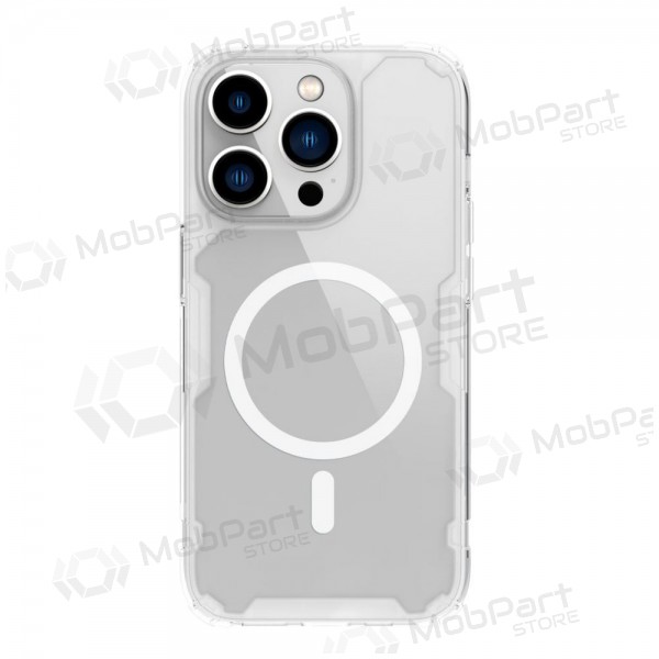 Apple iPhone 14 Pro Max capa „Nillkin Nature Magnetic“ (branco)