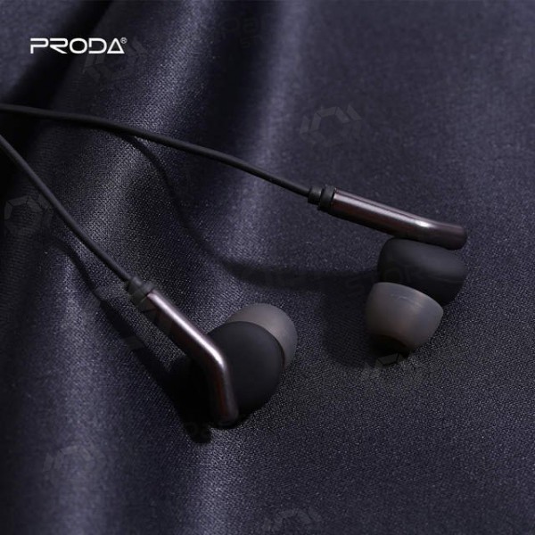 Mãos livres Proda PD-E400 3,5mm (preto)