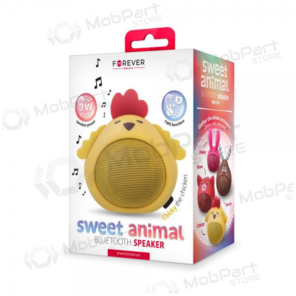 Alto-falante portátil Bluetooth Forever Sweet Animal Chicken Chicky ABS-100