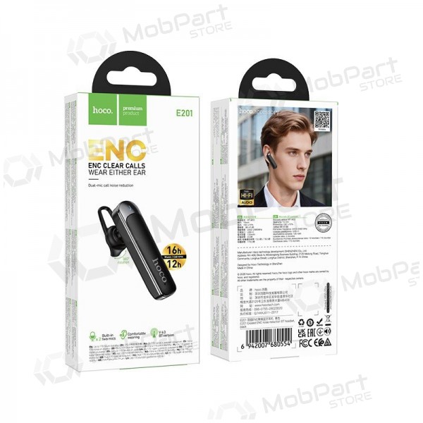 Fone de ouvido Bluetooth Awei VS-6 para capacete USB-C preto