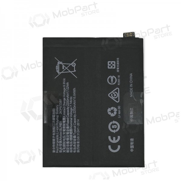 OnePlus 8T (BLP801) bateria / acumulador (2250mAh)