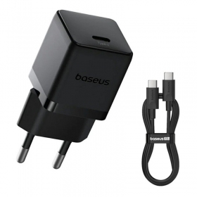 Carregador Baseus Palm 20W USB-C + USB-C to USB-C cable 1.0m preto P10111602113-01