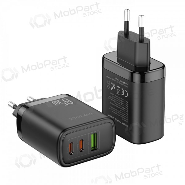 Carregador Dux Ducis C110 2xPD + Quick Charge 3.0 (preto)