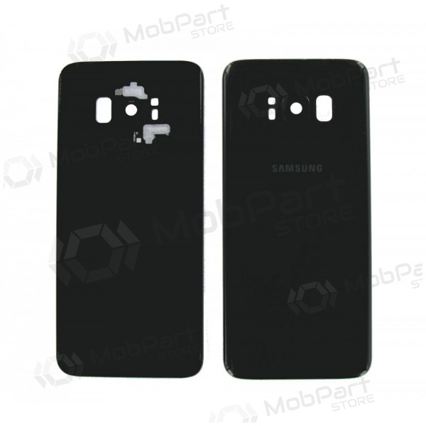 Samsung G955F Galaxy S8 Plus tampa traseira da bateria preto (Midnight black) (usado grade B, original)