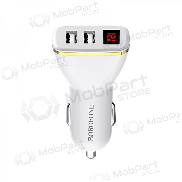 Carregador automobilinis Borofone BZ11 x 2 USB (2.1A) (preto)