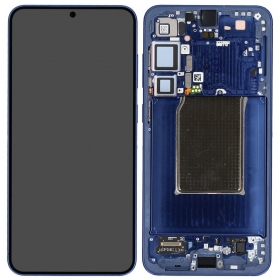Tela Samsung Galaxy S25+ (azul escuro) (com moldura) (assembled service pack)