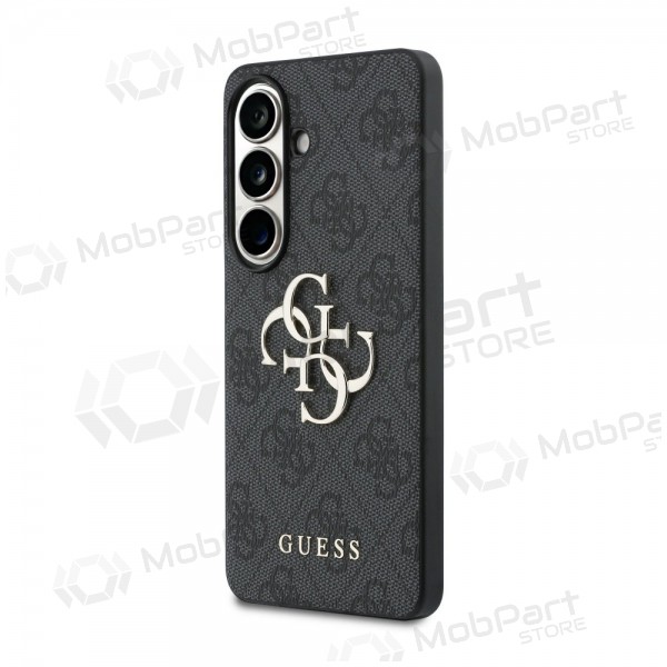 Capa Samsung Galaxy S26 - Guess PU 4G Metal Logo (cinzento)
