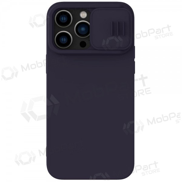 Apple iPhone 15 Pro Max capa „Nillkin Silicone“ (tamsiai roxo)