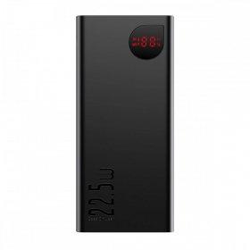 Bateria externa Power Bank Baseus Adaman 22.5W 20000mAh + Type-C 0.3m preto PPAD070101