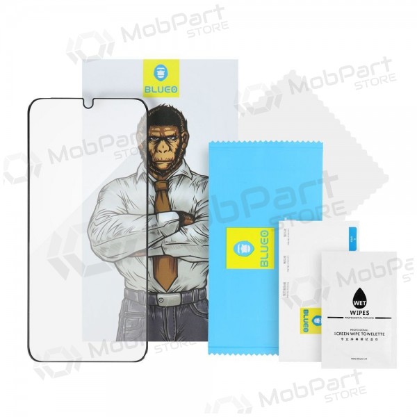 LCD apsauginis stikliukas 5D Mr. Monkey Glass (Strong HD) Apple iPhone 15 Pro Max preto