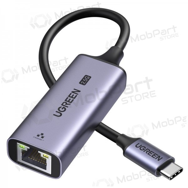 Adaptador USB-C Ugreen CM648 USB-C para RJ45 cinzento