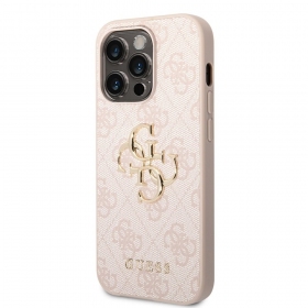 Capa para Apple iPhone 14 Pro Max - Guess PU 4G Metal Logo