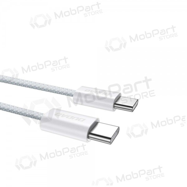 Cabo USB-C Dudao L6C USB-C para USB-C 1 m 60 W branco