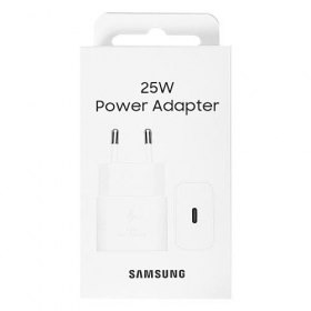 Carregador original Samsung EP-T2510NWEGEU 25W na embalagem branco