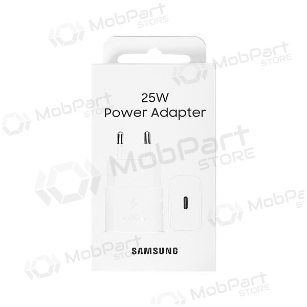 Carregador original Samsung EP-T2510NWEGEU 25W na embalagem branco