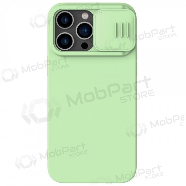 Capa para Apple iPhone 14 - Nillkin Silicone (verde claro)