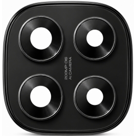 Vidro da câmera com moldura para Xiaomi Redmi Note 14 Pro 5G (preto)