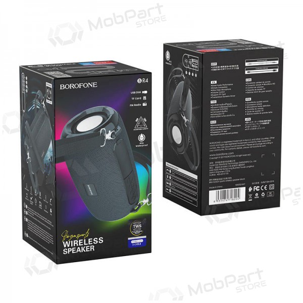 Bluetooth alto-falante portátil Borofone BR4 (preto)