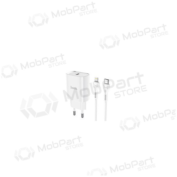 Carregador Hoco N14 Smart Charging PD20W Type-C to Lightning (branco)