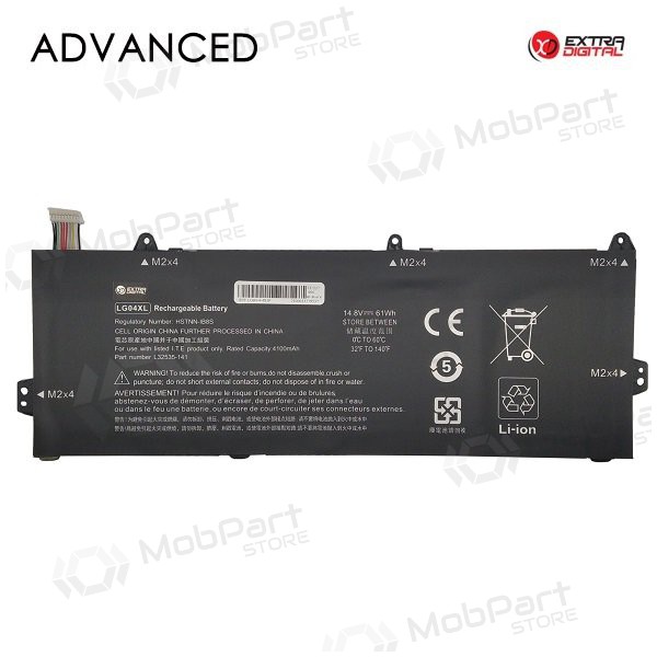 HP LG04XL, 4100mAh bateria do portátil, Advanced