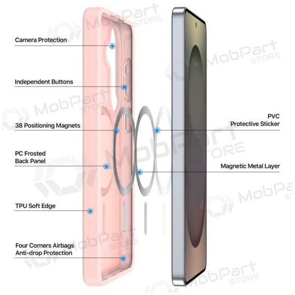 Capa Samsung Galaxy S26+ - Dux Ducis Yind MagSafe (rosa)