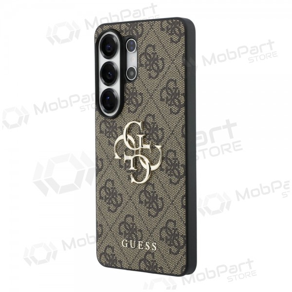 Capa Samsung Galaxy S26 Ultra - Guess PU 4G Metal Logo (castanho)