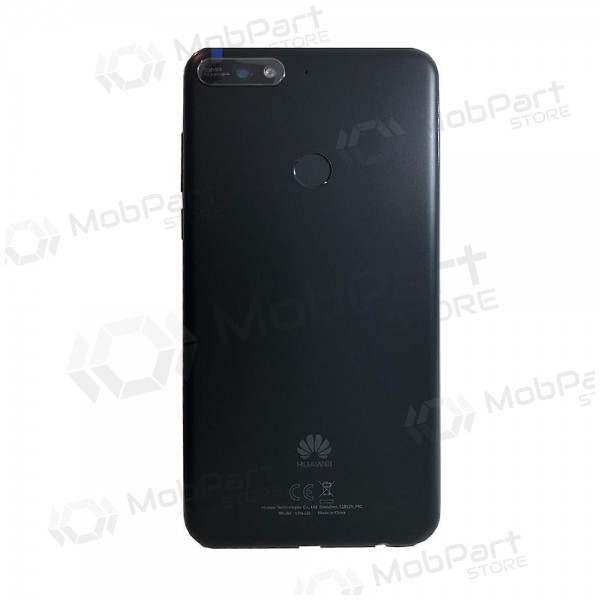 Huawei Y7 Prime 2018 tampa traseira da bateria (preto) (usado grade B, original)