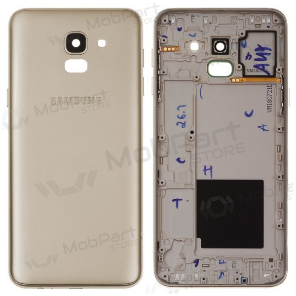Samsung J600 Galaxy J6 2018 tampa traseira da bateria (dourado) - Premium