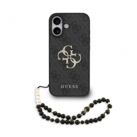 Capa para Apple iPhone 17 - Guess PU 4G Metal Logo Strap