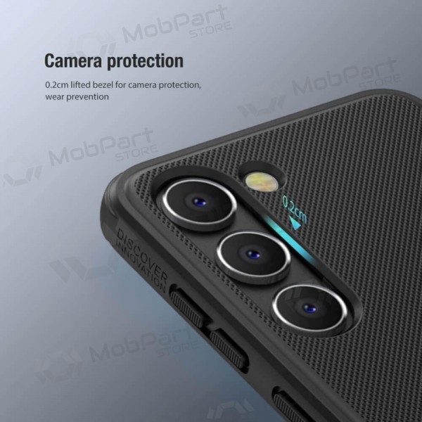 Samsung Galaxy S23 Ultra capa „Nillkin Frosted Shield“ (preto)
