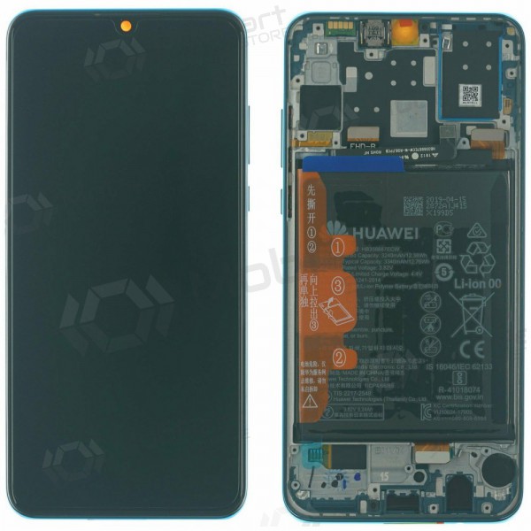 Huawei P30 Lite 48MP ecrã (azul) (Peacock Blue) (com moldura e bateria) (service pack) (original)