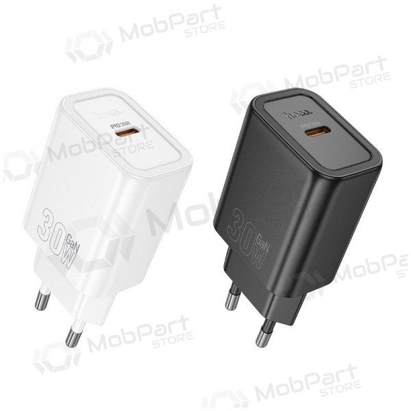 Carregador de telefone Hoco N62 30 W GaN USB-C branco