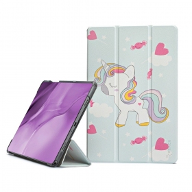 Capa Samsung Galaxy Tab A9+, Tab A11+ - Smart Leather (unicorn)