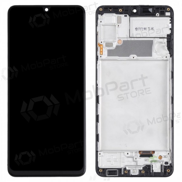 Samsung Galaxy A22 4G ecrã (preto) (com moldura) (original)