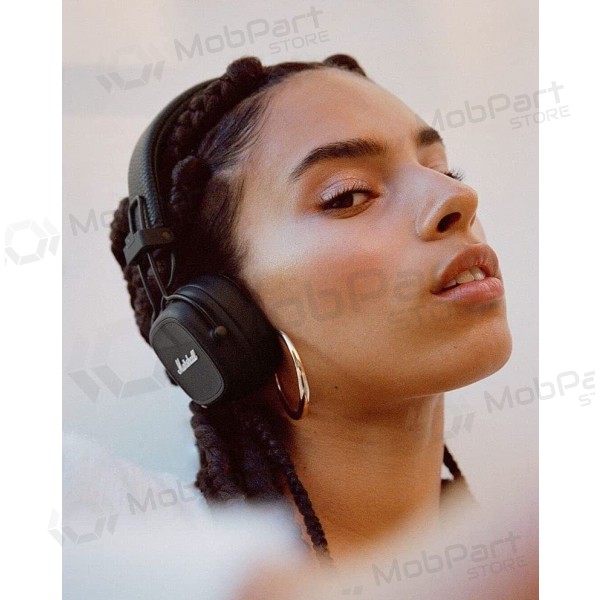 Sem fios ausinės Marshall Major IV On-Ear Bluetooth juodos