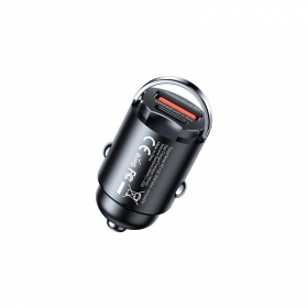 Carregador de carro para telefone Remax RCC359 30 W USB-C + USB-A preto