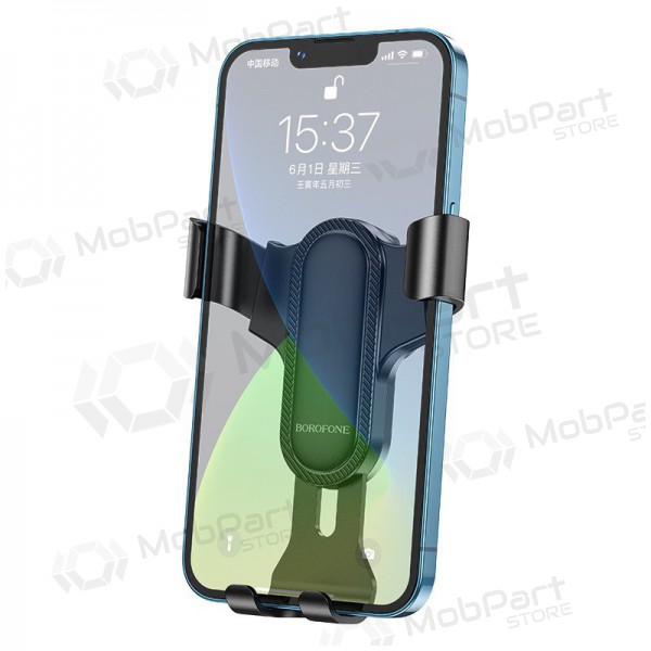 Automobilinis Universal telefono laikiklis Borofone BH74 mounted on ventilation grilles, preto