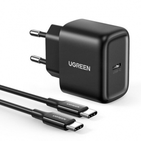 Carregador buitinis Ugreen CD250 USB-C 25W + USB-C cable 2.0m preto