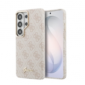 Capa Samsung Galaxy S26 Ultra - Guess PU 4G Script Metal Logo Magnetic