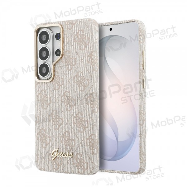 Capa Samsung Galaxy S26 Ultra - Guess PU 4G Script Metal Logo Magnetic (rosa)