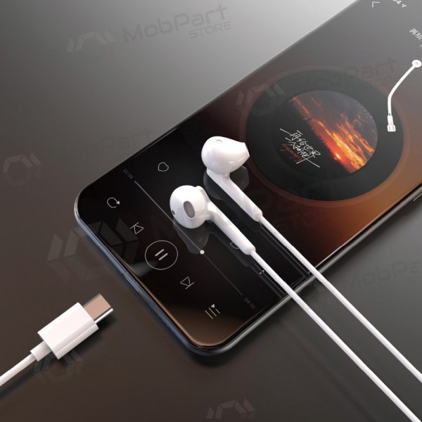 Fones de ouvido USB-C Dudao X3C brancos