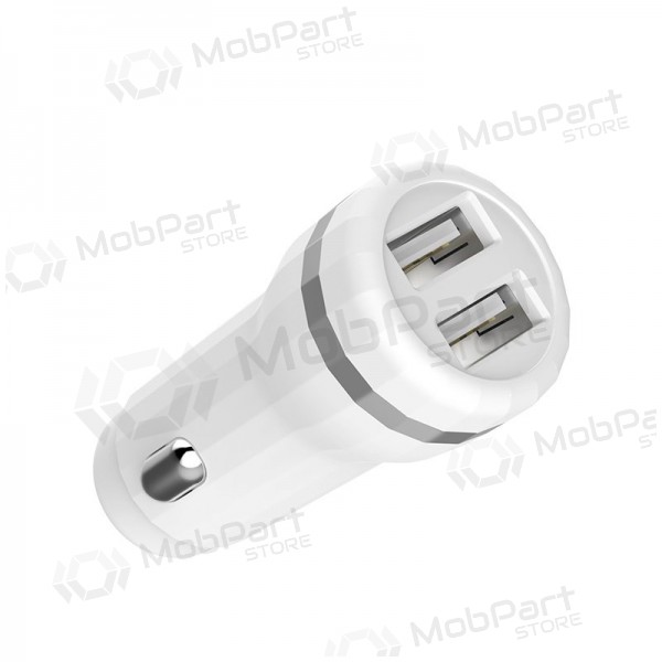Carregador automobilinis Hoco Z27 (2.4A) (branco)