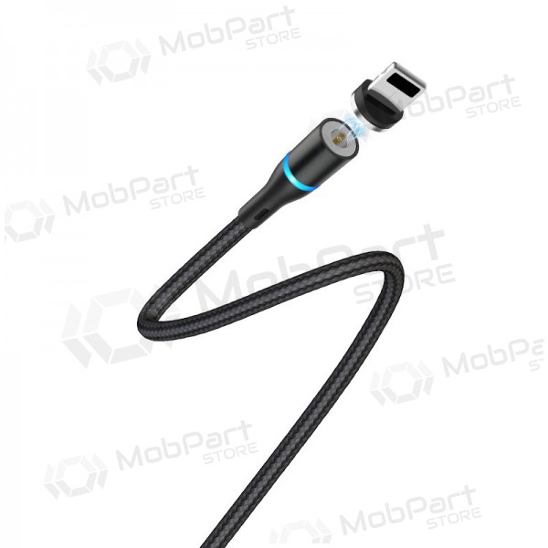 USB cabo Borofone BU16 Skill Magnetic Lightning 1.0m (preto)