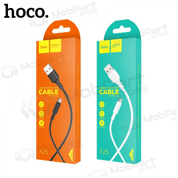 USB cabo Hoco X25 microUSB 1.0m (preto)