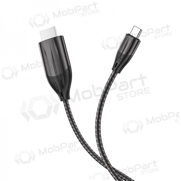 Cabo Hoco UA16 Type-C to HDMI 2.0m cinza