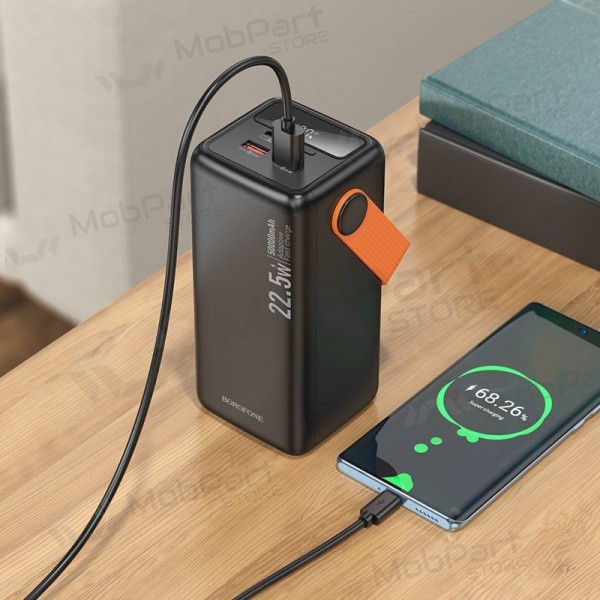 Bateria externa Power Bank Borofone BJ66A 22.5W+PD20W 50000mAh preto