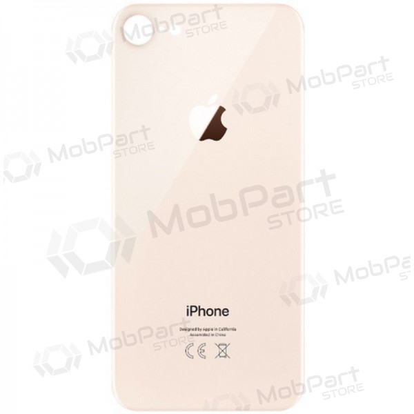Apple iPhone 8 tampa traseira da bateria (dourado) (bigger hole for camera)