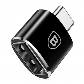 Adaptador Baseus USB-A to Type-C OTG preto CATOTG-01